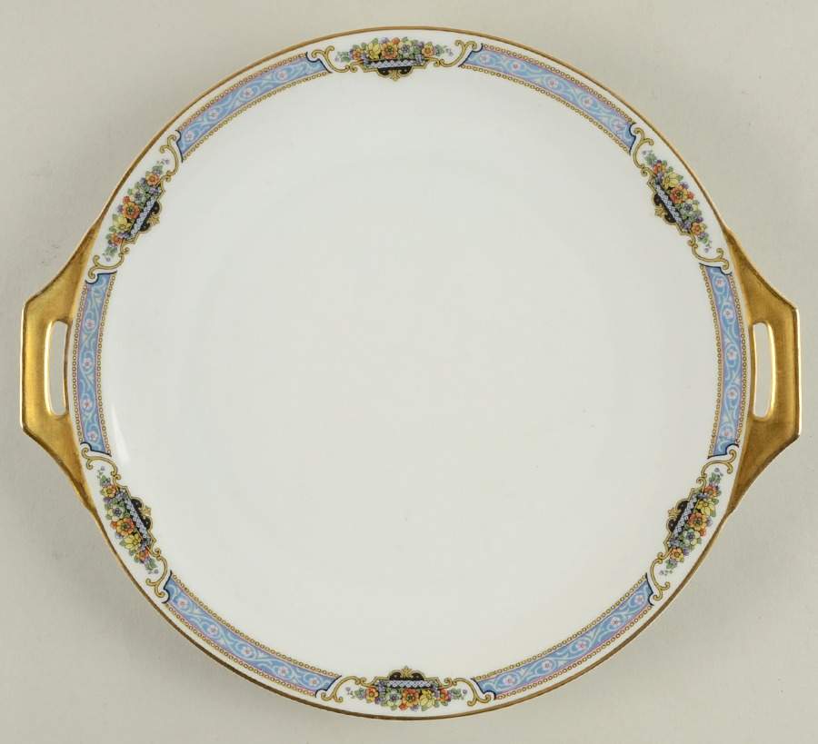 Sicily (White Background) Handled Cake Plate by Thomas-1