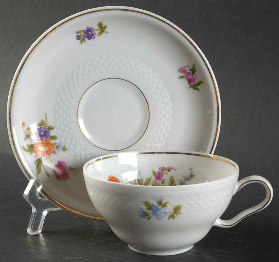 Spring Garden Flat Cup & Saucer Set by Thomas-1