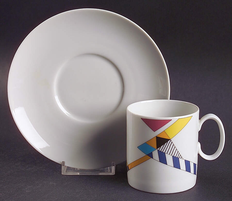 Stripes Flat Cup & Saucer Set by Thomas-1