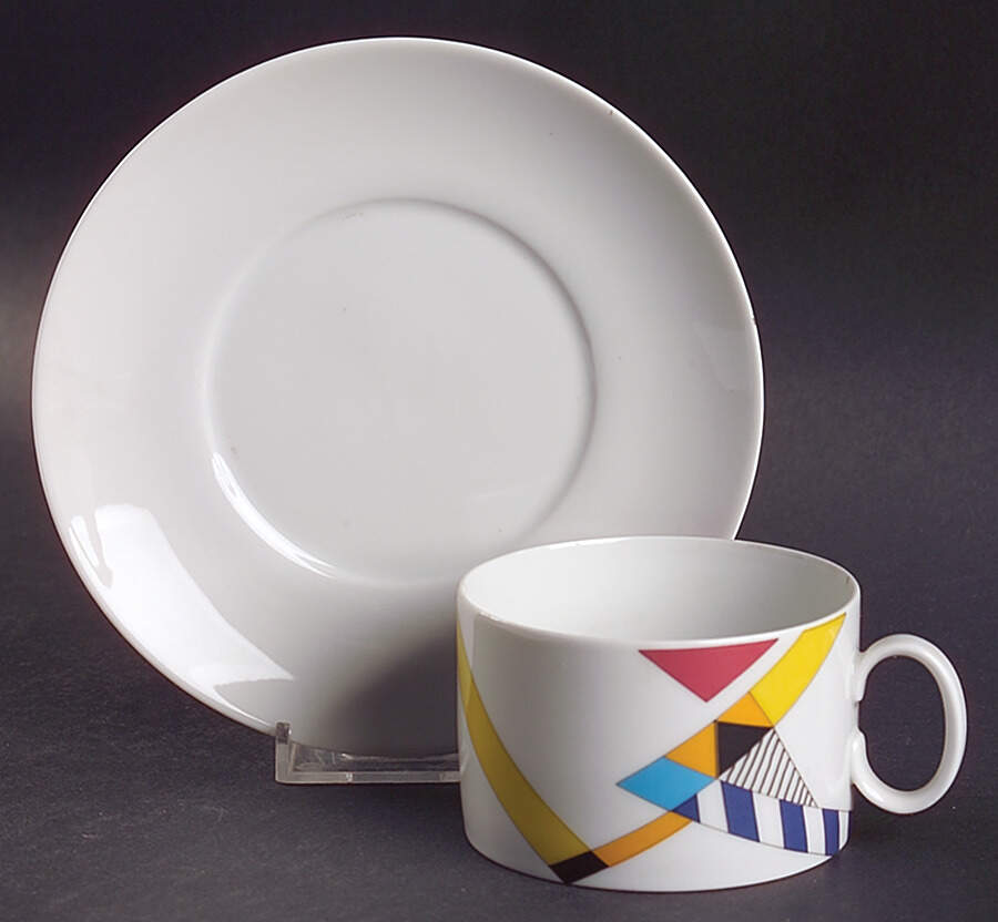 Stripes Flat Cup & Saucer Set by Thomas-1