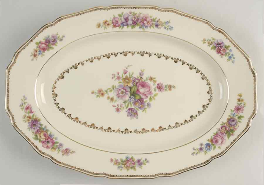 Sylvia 15" Oval Serving Platter by Thomas-1