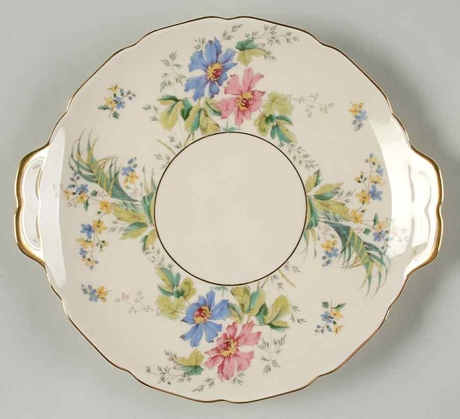 Lady Hamilton Handled Cake Plate by Thomas-1