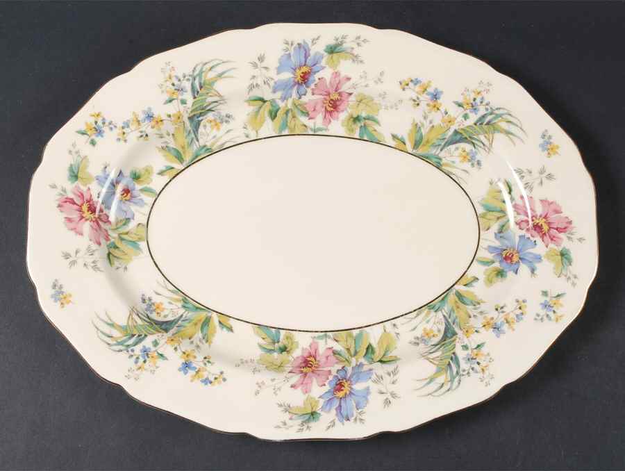 Lady Hamilton 14" Oval Serving Platter by Thomas-1