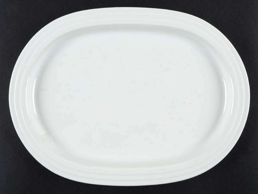Trio White 13" Oval Serving Platter by Thomas-1