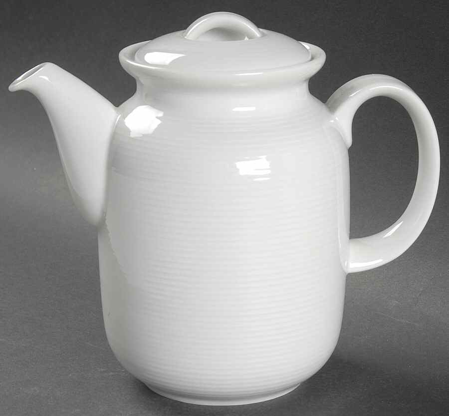Trend White Small Coffee Pot & Lid by Thomas-1