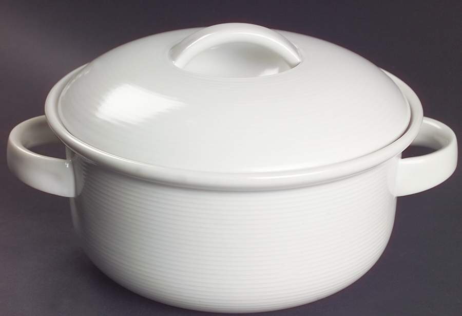Trend White 1.75 Qt Round Covered Casserole by Thomas-1