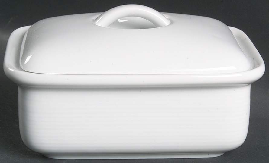 Trend White Butter Tub & Lid by Thomas-1