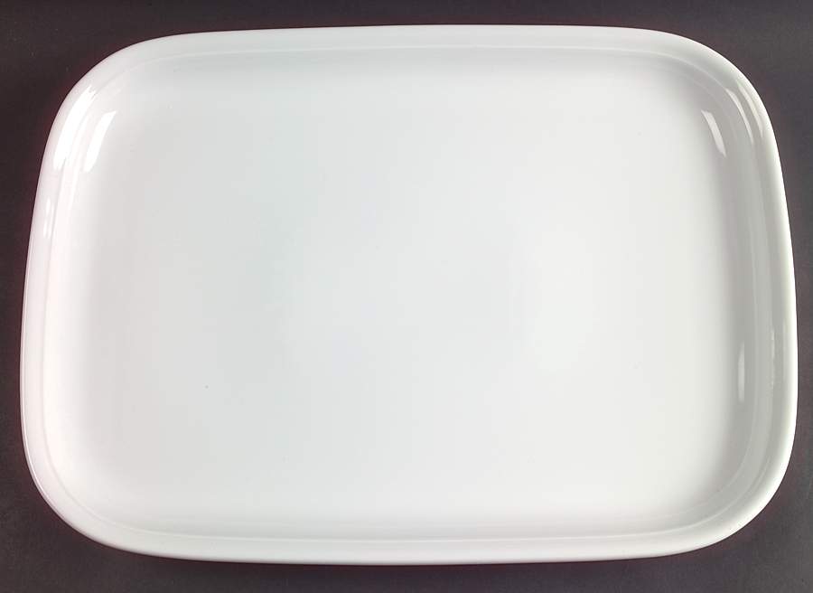 Trend White 15" Rectangular Serving Platter by Thomas-1