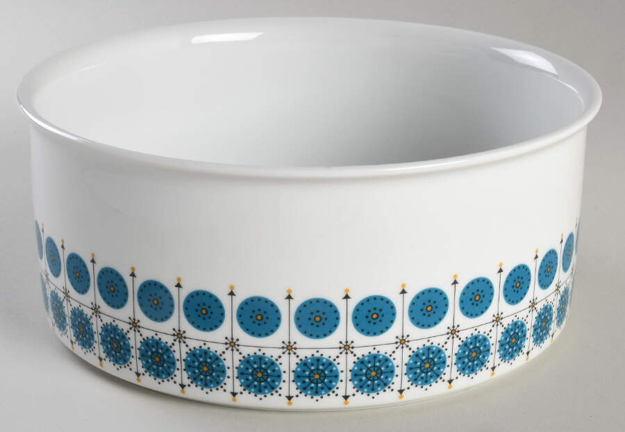 Turquoise 8" Round Vegetable Bowl by Thomas-1