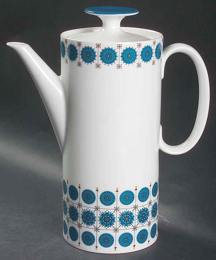 Turquoise Coffee Pot & Lid by Thomas-1