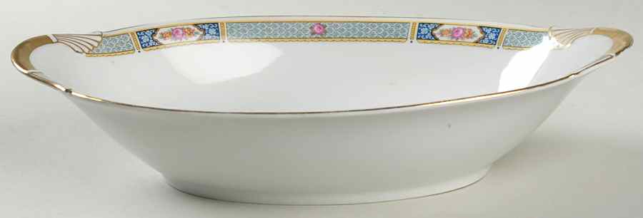 Wales (All White, No Verge) 11" Oval Vegetable Bowl by Thomas-1