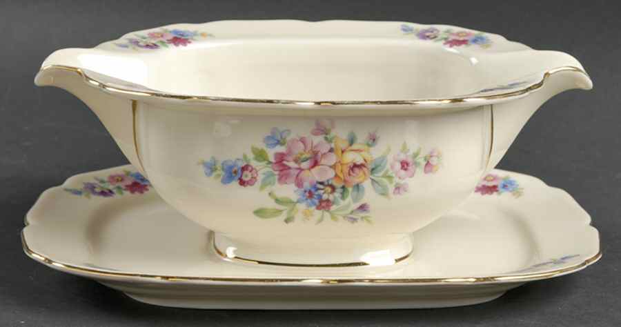 The Wentworth Gravy Boat with Attached Underplate by Thomas-1