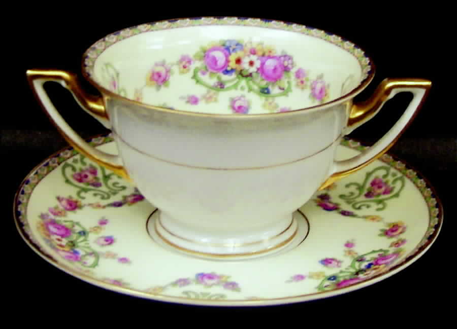 Winthrop Footed Bouillon Cup & Saucer by Thomas-1