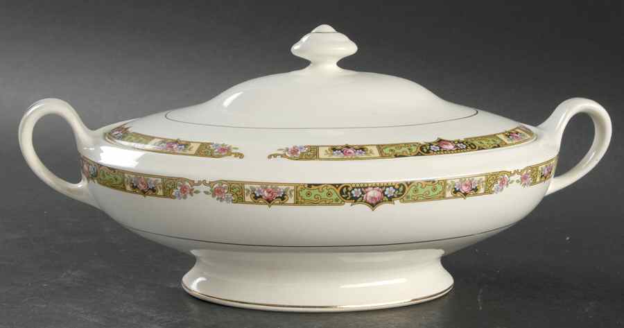 Chartreuse Oval Covered Vegetable by Thompson-1