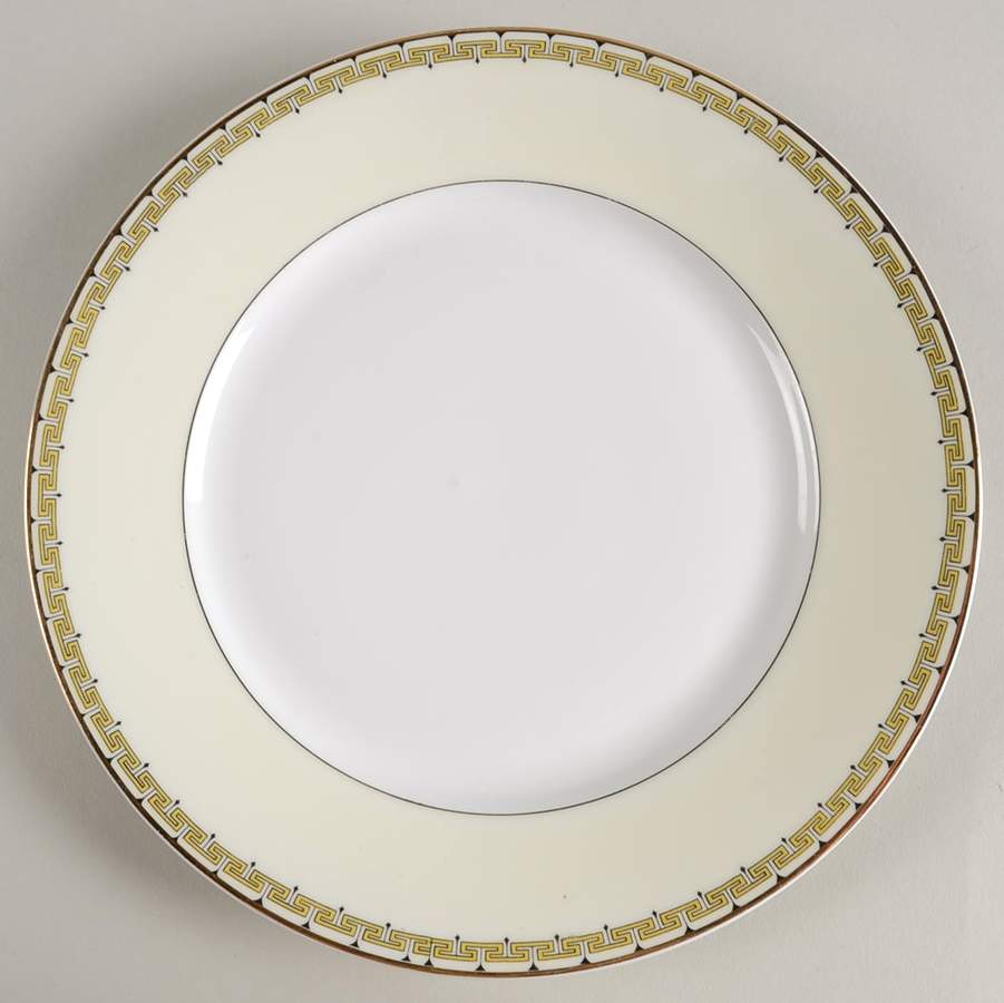 Athena (Yellow Key) Luncheon Plate by Thun-1