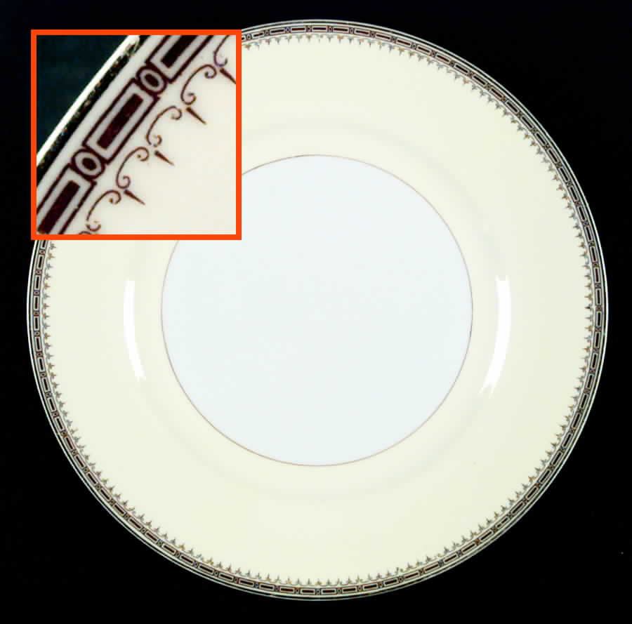 Athena (Brown Blocks) Dinner Plate by Thun-1