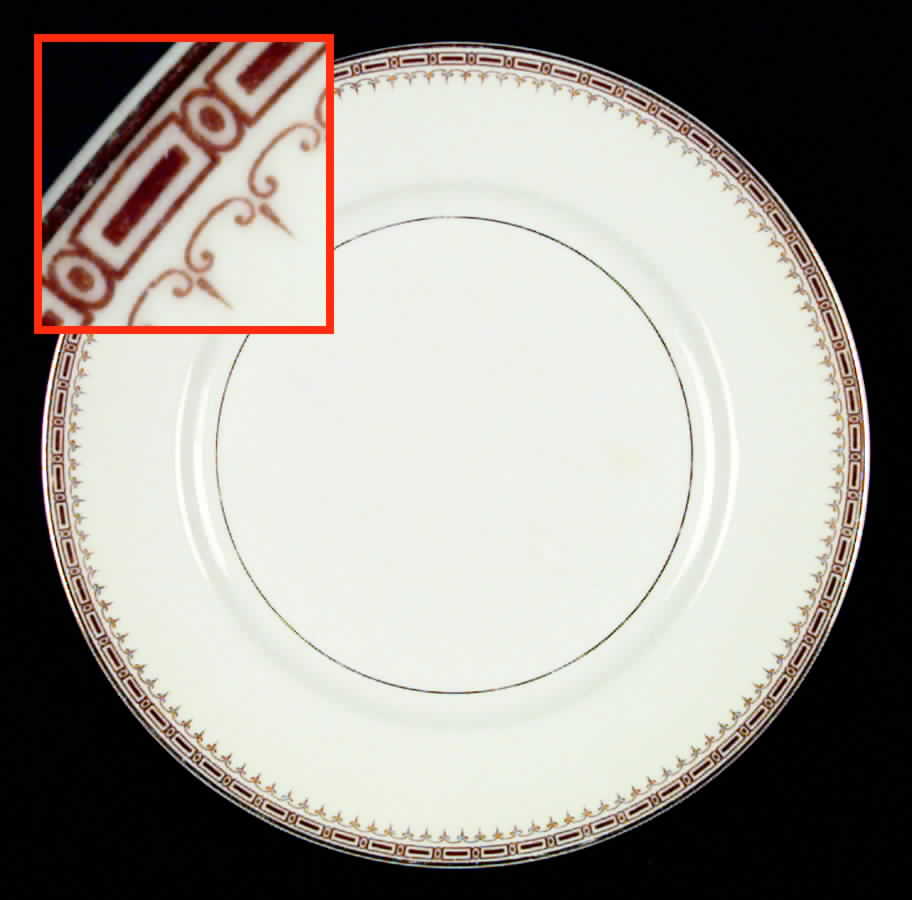 Athena (Brown Blocks) Salad Plate by Thun-1