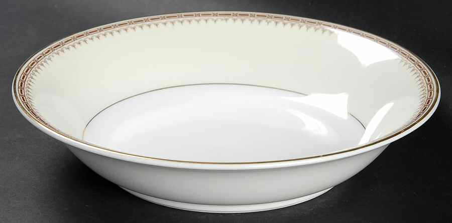Athena (Brown Blocks) Coupe Soup Bowl by Thun-1