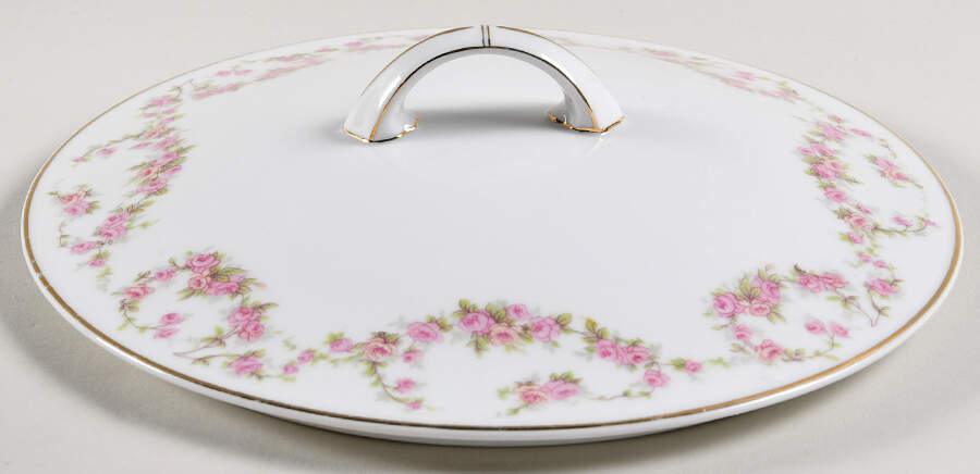 Bridal Rose (Smooth) Lid for Round Vegetable by Thun-1