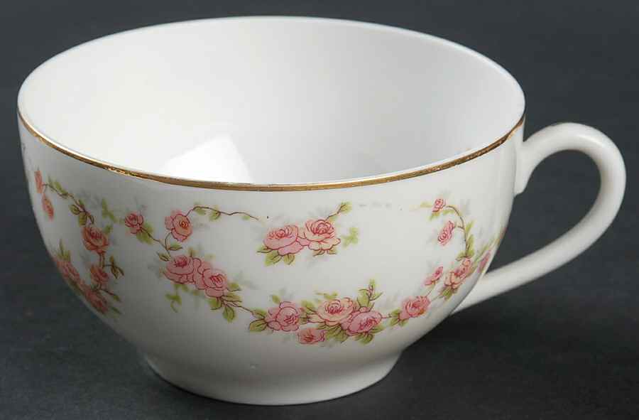 Bridal Rose (Smooth) Flat Cup by Thun-1