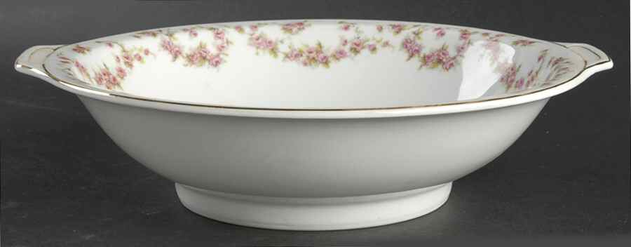 Bridal Rose (Smooth) 10" Round Vegetable Bowl by Thun-1