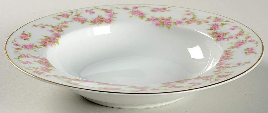 Bridal Rose (Smooth) Rim Soup Bowl by Thun-1