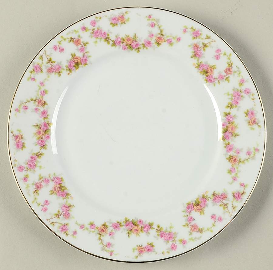 Bridal Rose (Smooth) Salad Plate by Thun-1