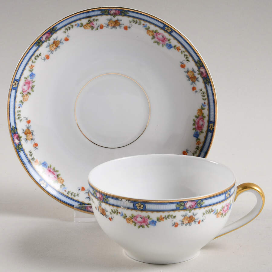 Carlton Flat Cup & Saucer Set by Thun-1