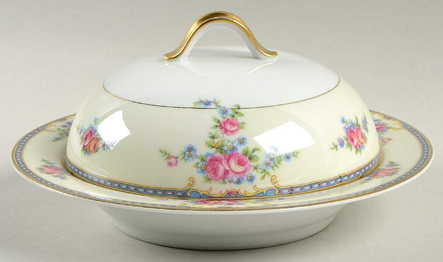 The Duchess Rose Round Covered Butter by Thun-1