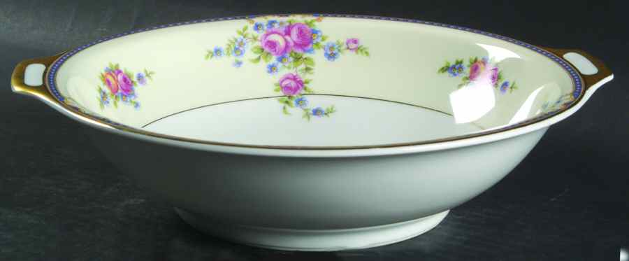 The Duchess Rose 10" Round Vegetable Bowl by Thun-1