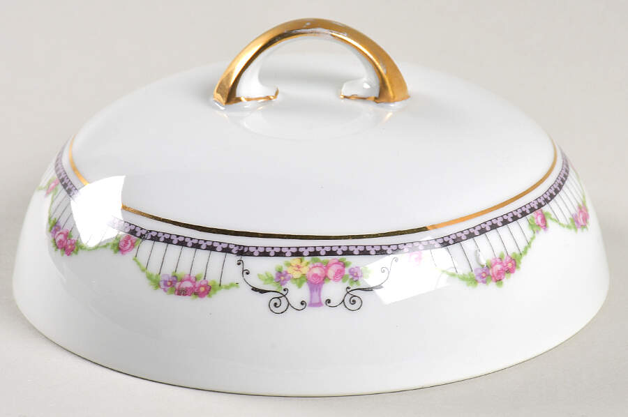 Empire (White) Lid for Round Butter by Thun-1