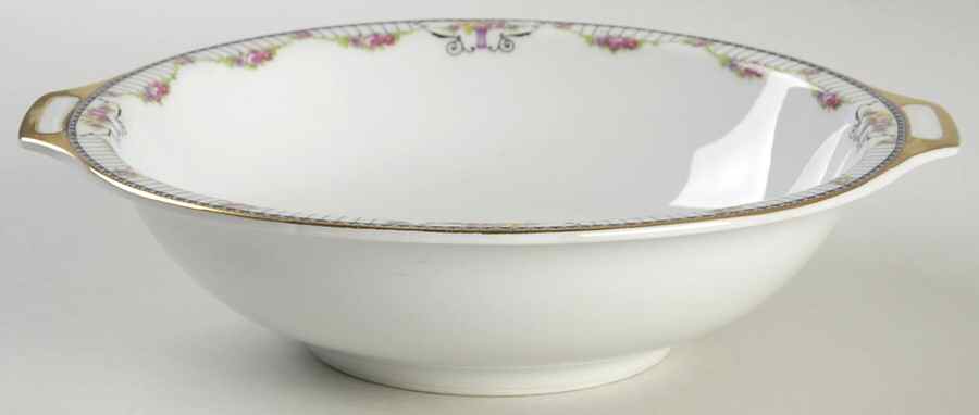 Empire (White) 9" Round Vegetable Bowl by Thun-1