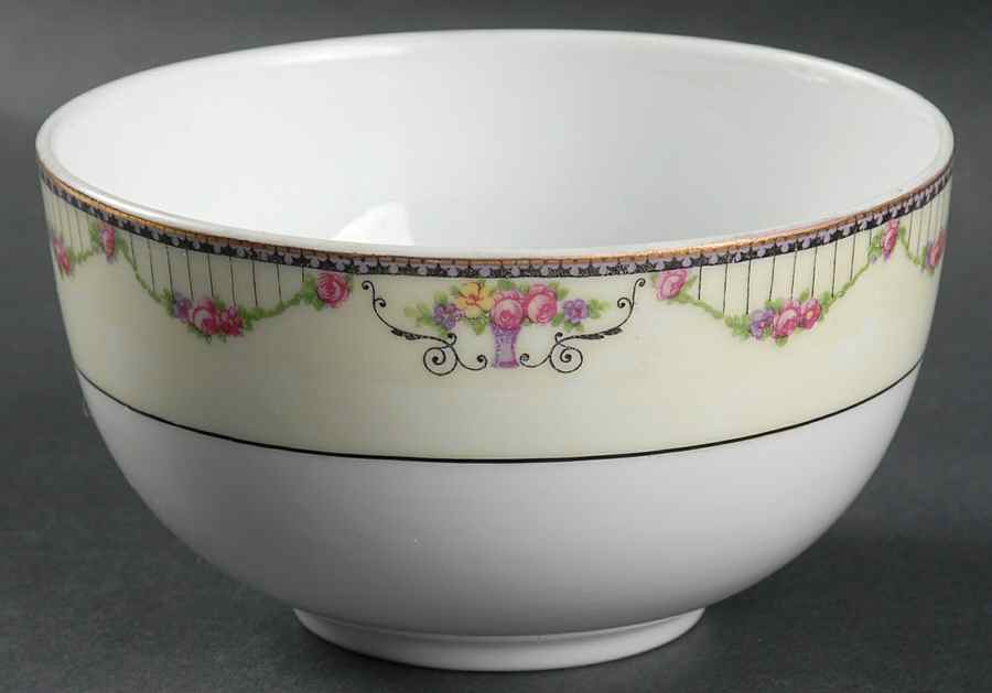 Empire (Cream Border) Cranberry Bowl by Thun-1