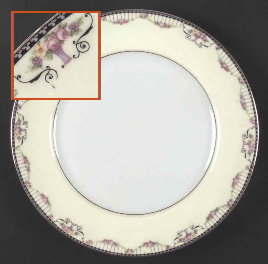 Empire (Cream Border) Dinner Plate by Thun-1