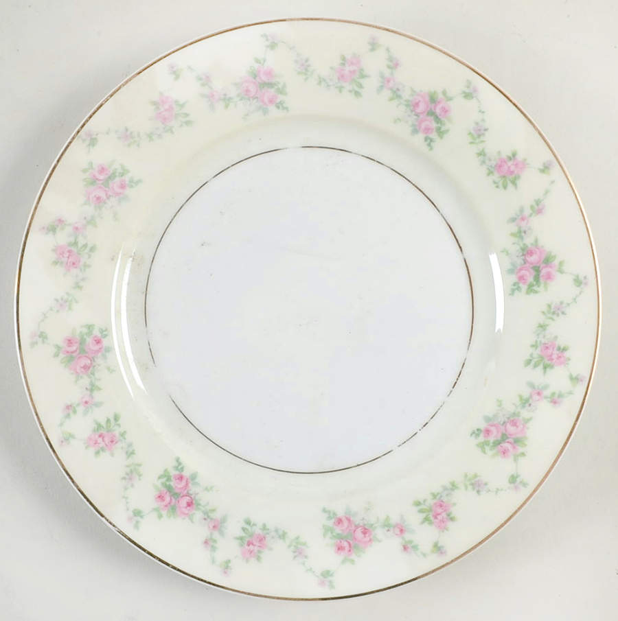 Garland Rose Salad Plate by Thun-1