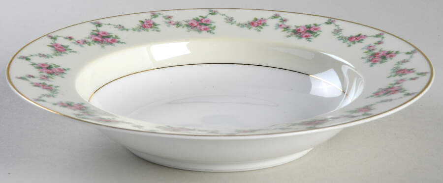 Garland Rose Rim Soup Bowl by Thun-1