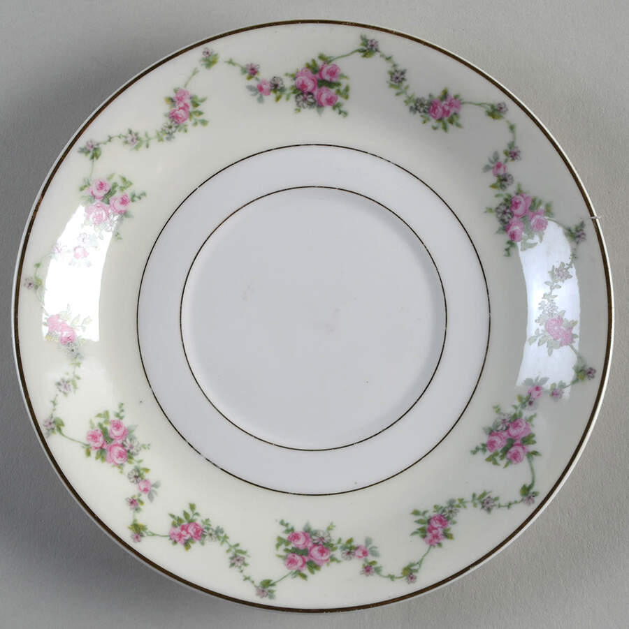 Garland Rose Saucer for Cream Soup Bowl by Thun-1