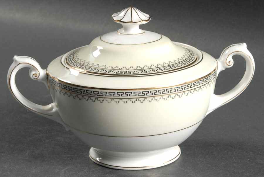 Grecian Sugar Bowl & Lid by Thun-1