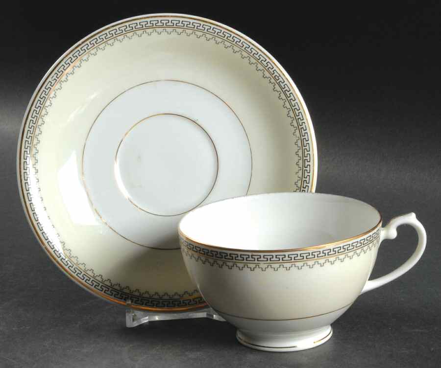 Grecian Footed Cup & Saucer Set by Thun-1