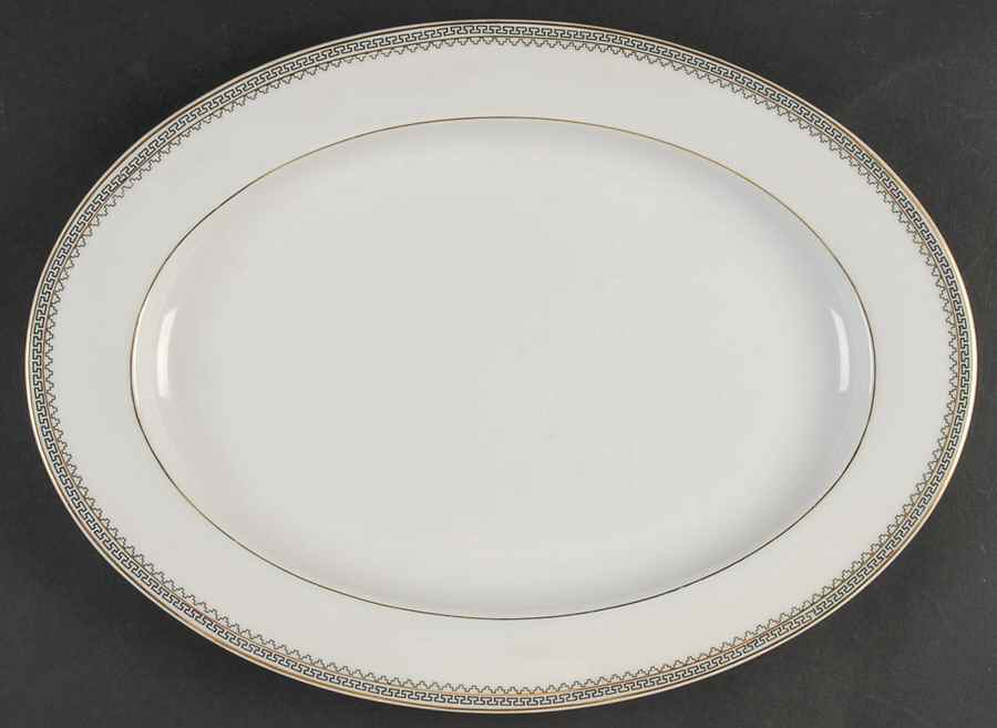 Grecian 14" Oval Serving Platter by Thun-1