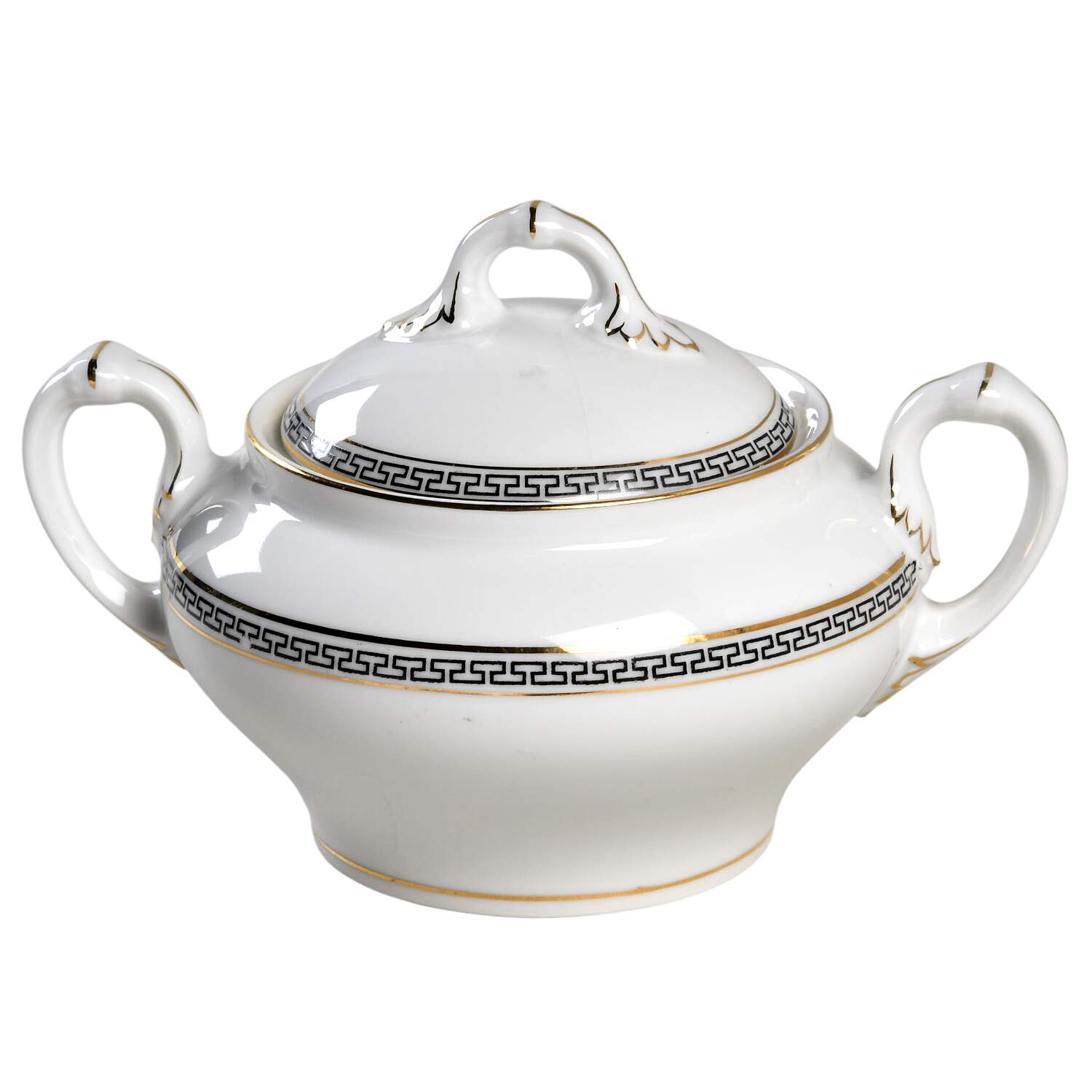 Greek Key Sugar Bowl & Lid by Thun-1