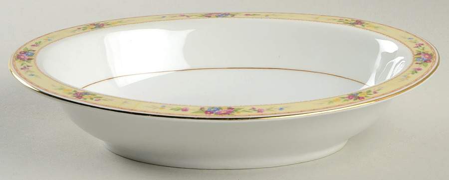 Lucille 10" Oval Vegetable Bowl by Thun-1