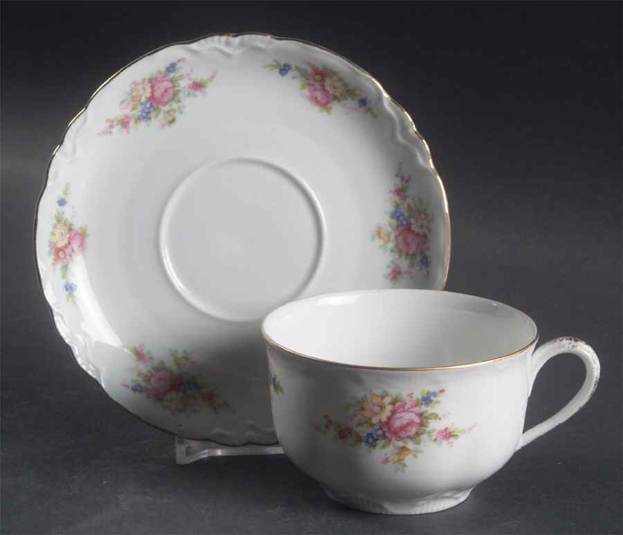 Marmora Flat Cup & Saucer Set by Thun-1