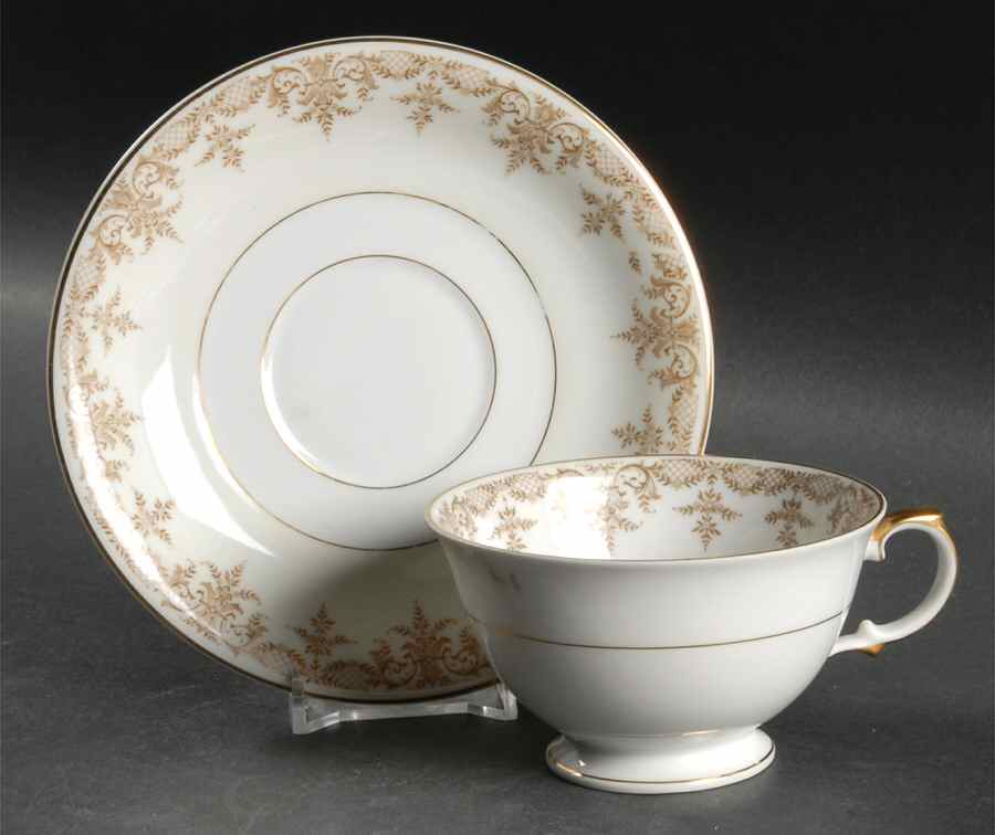 The Marquis Footed Cup & Saucer Set by Thun-1