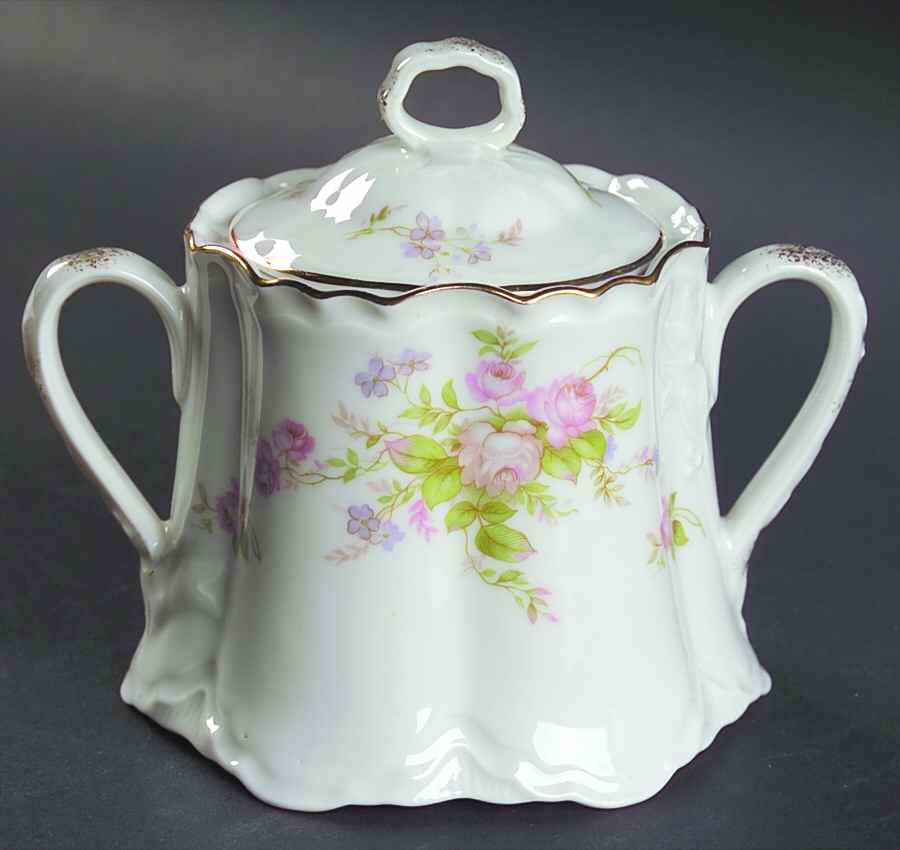 Moss Rose Sugar Bowl & Lid by Thun-1