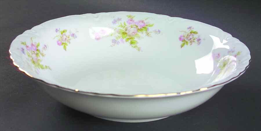 Moss Rose 9" Round Vegetable Bowl by Thun-1