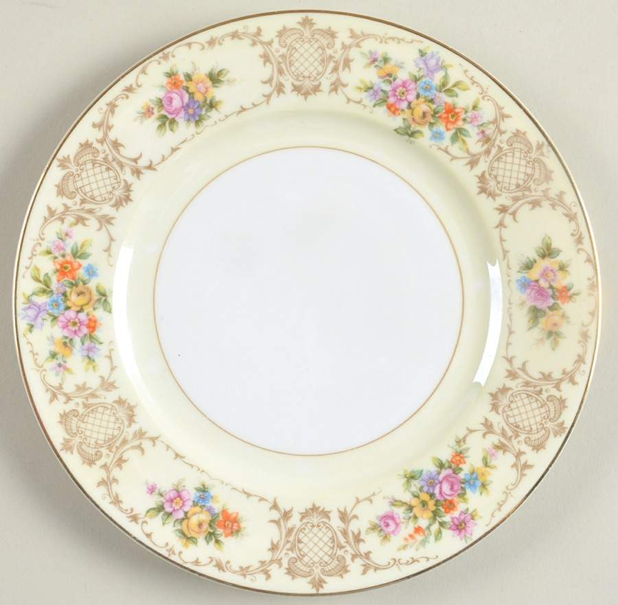 Newport (Ivory Rim) Salad Plate by Thun-1