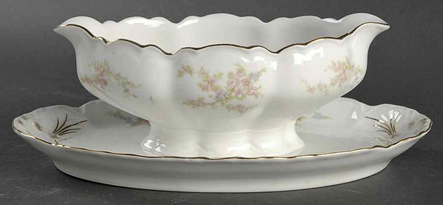 Normandie Gravy Boat with Attached Underplate by Thun-1