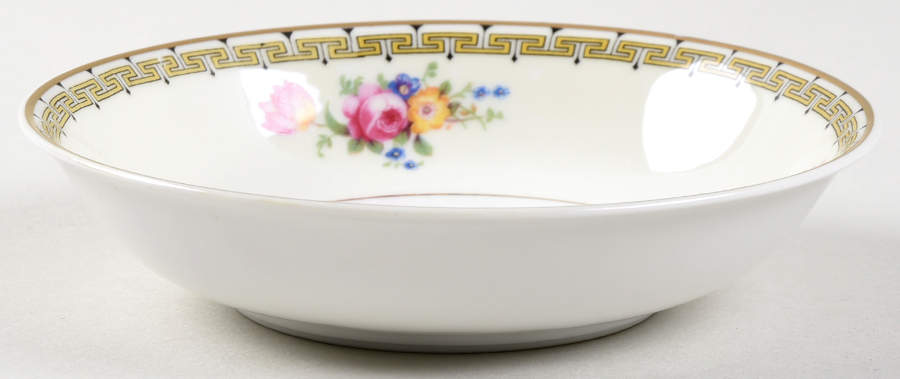 Rosemary (Floral, Greek Key Design) Fruit/Dessert (Sauce) Bowl by Thun-1