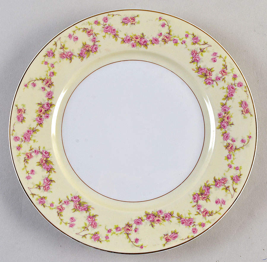 Rosemary (Small Pink Roses) Luncheon Plate by Thun-1